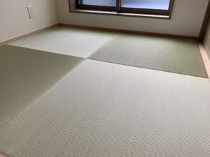江戸川区の目積表の縁無し畳の現場