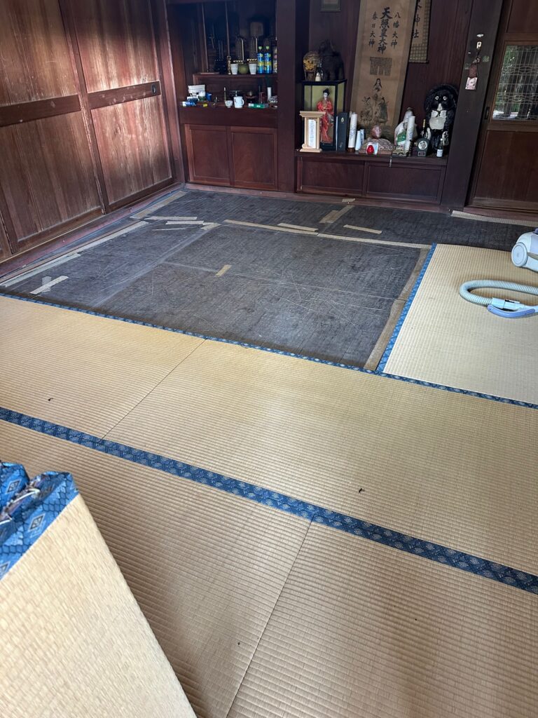 引き上げと掃除