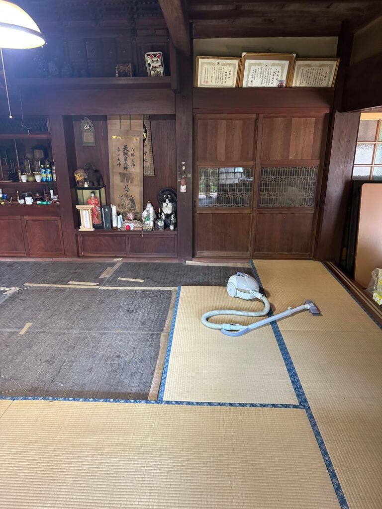 引き上げと掃除