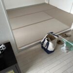 フローリングの色に合わせました